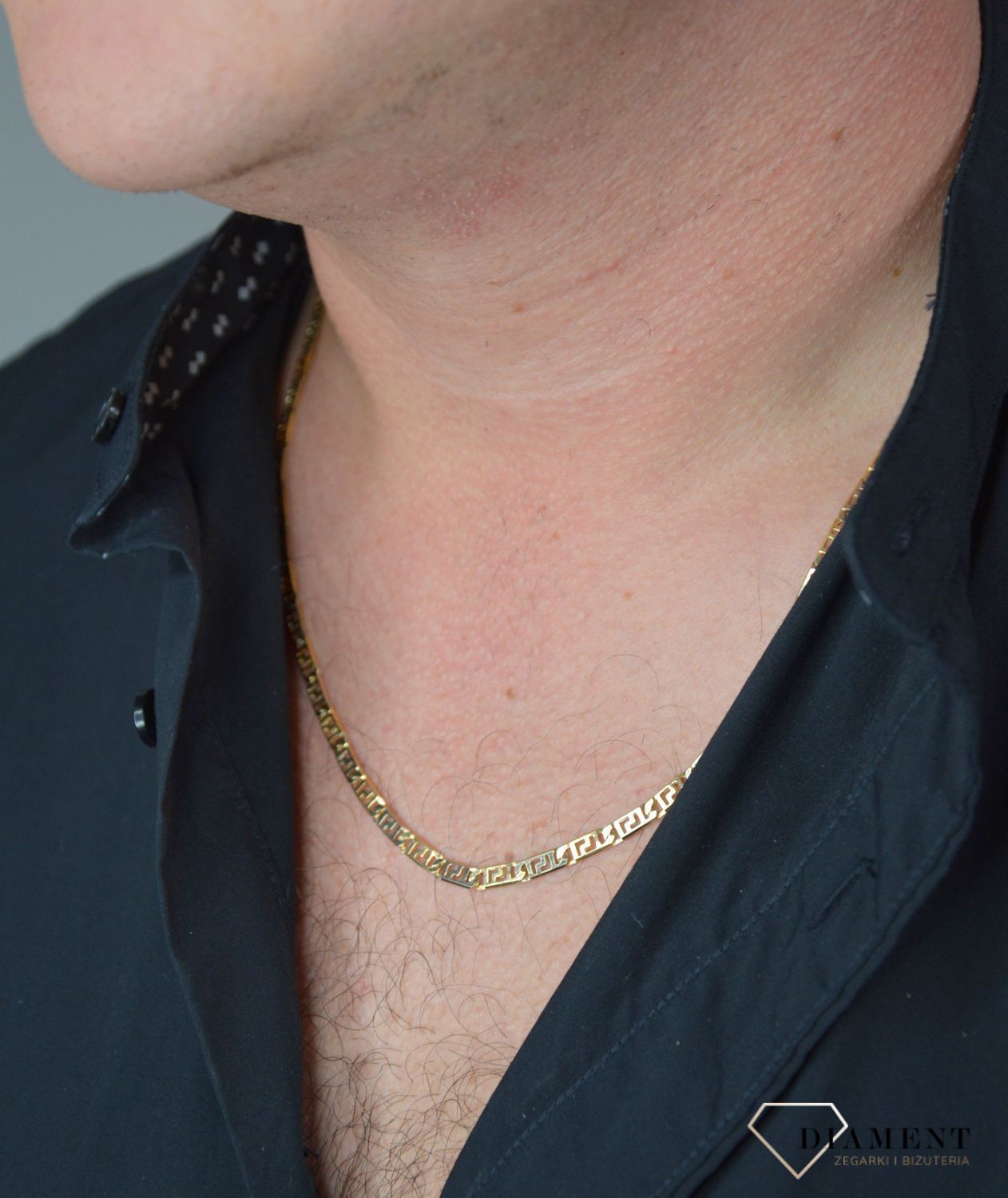 Złoty łańcuszek 585 szerokość 4 mm DIA-LAN-1196-585 4mm.jpg